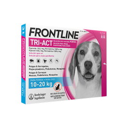Frontline Tri-Act 3 Pipetas para Perros 10-20kg