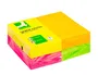 Q-connect Bloc de notas adhesivas quita y pon 127x76 mm FSC 100 hojas fluorescentes pack de 12 - surtidas en 4 colores