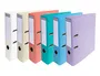 Exacompta Archivador de Palanca DIN A4, Cartón Forrado PVC, Lomo 70 mm, Colores Pastel Surtidos