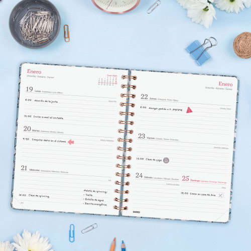 Finocam Agenda E10 760043126 Semana Vista Horizontal 155x212mm Cotton 2026