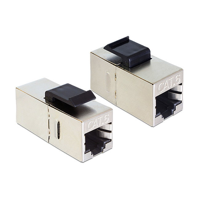 DeLOCK 86210 Módulo Keystone RJ45 Cat.6 compacto, Negro/Plata DeLOCK 86210 Módulo Keystone RJ45 Cat.6 compacto, Negro/Plata