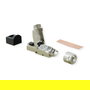 VALUE 21.99.1804 Conector RJ-45 Macho Cat8 de Zinc Plateado - Tipo Recto para Cableado de Campo