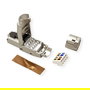 VALUE 21.99.1804 Conector RJ-45 Macho Cat8 de Zinc Plateado - Tipo Recto para Cableado de Campo