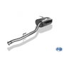 Fox Silencioso Trasero FXBM021152-070 para BMW E36 316Ti - 2x80 Tipo 13, 55mm, Acabado Plateado Brillante