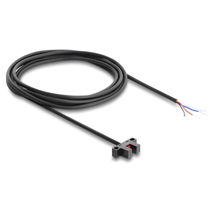 DeLOCK Barrera de luz 5 mm Tipo K con 4 extremos de cable abiertos PNP L/D conmutable 2 m DeLOCK Barrera de luz 5 mm Tipo K con 4 extremos de cable abiertos PNP L/D conmutable 2 m