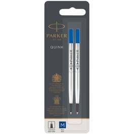 PARKER Recambios de mina rollerball, 2 unidades, Azul M