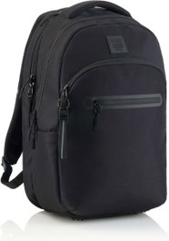 MIQUELRIUS COLECCIONES Mochila Triple Oslo Recicl. Raw Negra 445x300x180mm