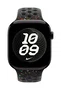 Nike Sport Band para Apple Watch 44mm 45mm 46mm 49mm - Correa Deportiva, Grupo de rock, Negro Aluminio Fluoroelastómero, Talla M/L, MGC34ZM/A