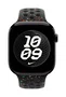Nike Sport Band para Apple Watch 44mm 45mm 46mm 49mm - Correa Deportiva, Grupo de rock, Negro Aluminio Fluoroelastómero, Talla M/L, MGC34ZM/A