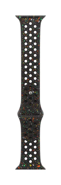 Nike Sport Band para Apple Watch 44mm 45mm 46mm 49mm - Correa Deportiva, Grupo de rock, Negro Aluminio Fluoroelastómero, Talla M/L, MGC34ZM/A