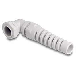DeLOCK Prensaestopas con alivio de tensión 90° PG13,5 Gris