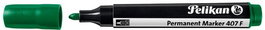 Rotulador Permanente Pelikan 407 F Verde (Set de 10)