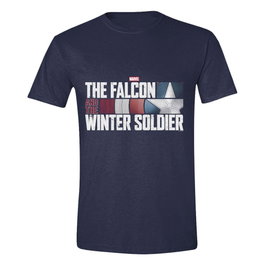 The Falcon and the Winter Soldier Camiseta Action HR Logo Navy talla XL