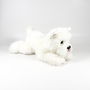 DEQUBE Peluche Terrier Blanco Tumbado 25Cm 939D00291 Bocalan