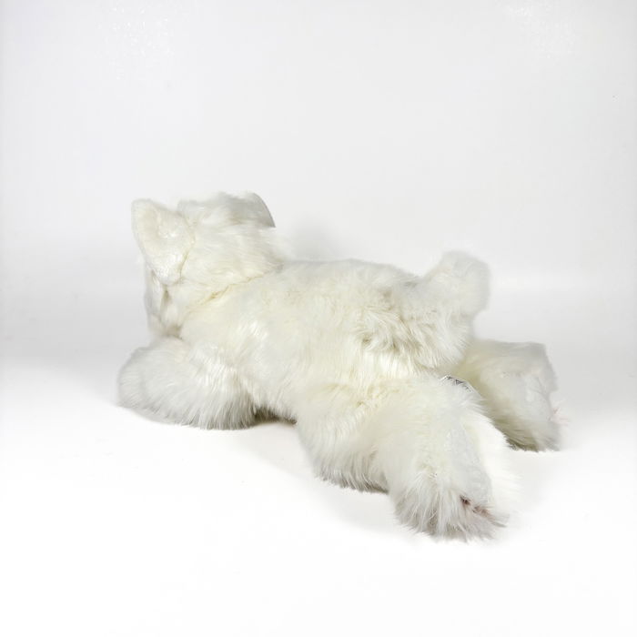 DEQUBE Peluche Terrier Blanco Tumbado 25Cm 939D00291 Bocalan