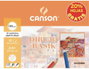 Canson Minipack de Dibujo Basik con Recuadro A4 130 g/m² (12 Hojas)