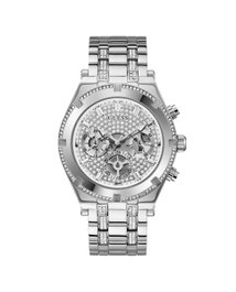 Guess GW0261G1 Reloj para Hombre Plateado con Esfera Gris