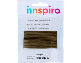 Innspiro Cordón de cuero metálico cobreado envejecido 2,0mm 5m