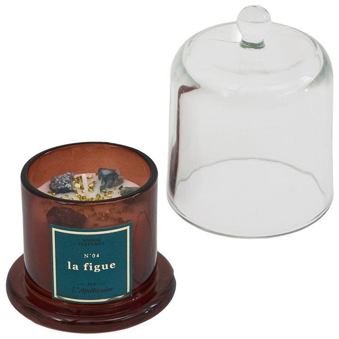 Home Deco Factory Vela Perfumada Piedras Apothicaire con Campana para Decoración del Hogar