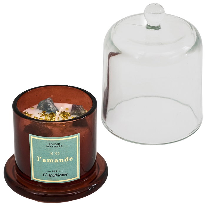 Home Deco Factory Vela Perfumada Piedras Apothicaire con Campana para Decoración del Hogar
