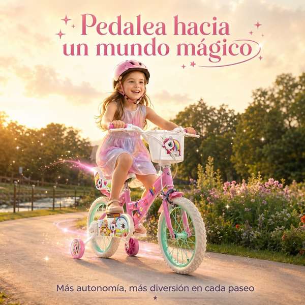 Toimsa Bicicleta Unicornio 16" (5-8 años)