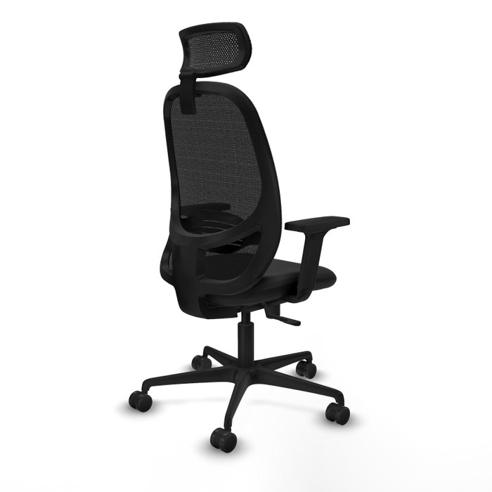 PIQUERAS Y CRESPO Silla de oficina Cilanco con mecanismo Sincro, Negro