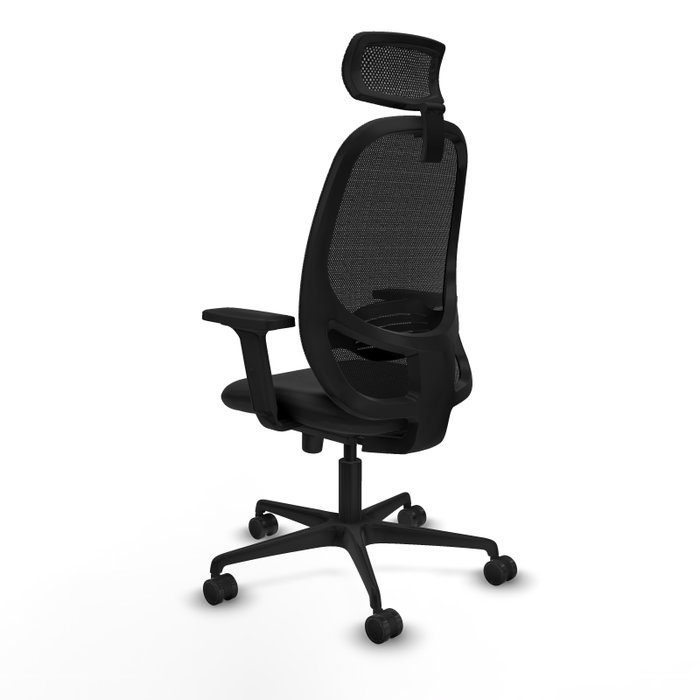 PIQUERAS Y CRESPO Silla de oficina Cilanco con mecanismo Sincro, Negro