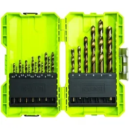 Ryobi Caja 19 Brocas HSS Metal, ø 2-10 mm