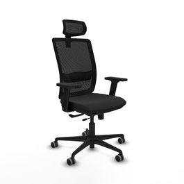 PIQUERAS Y CRESPO Silla de oficina Haches Negro