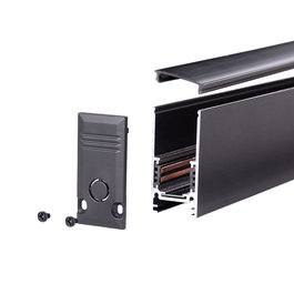 Carril Magnético superficie 26.6mm Negro 1M