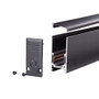 Carril Magnético superficie 26.6mm Negro 1M