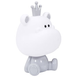 Home Deco Kids Luz Quitamiedos Led Hipopótamo Infantil 100 Leds 1W USB 6500-7000K 15x25cm