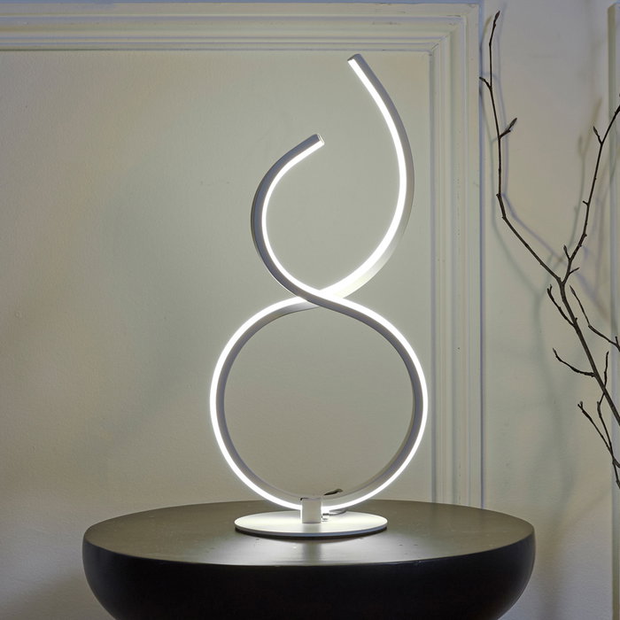 Home Deco Factory Lámpara Led Decorativa Blanca Contemporain