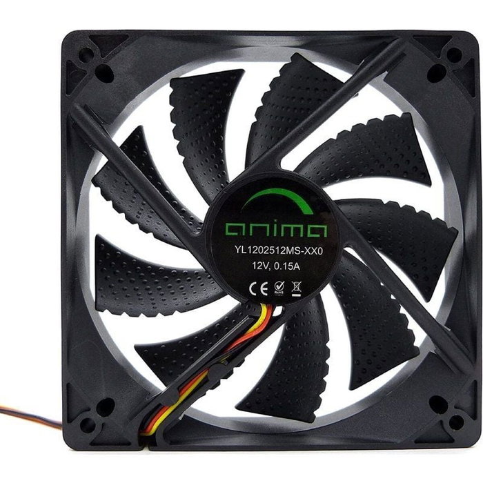 Tacens Anima AF12 Ventilador de caja 120 mm Negro
