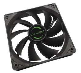 Tacens Anima AF12 - Ventilador PC 12 cm (120x120 mm), 9 Aspas, 48.12 CFM, 14 dB, Rodamientos Fluxus, 1.8W, Negro