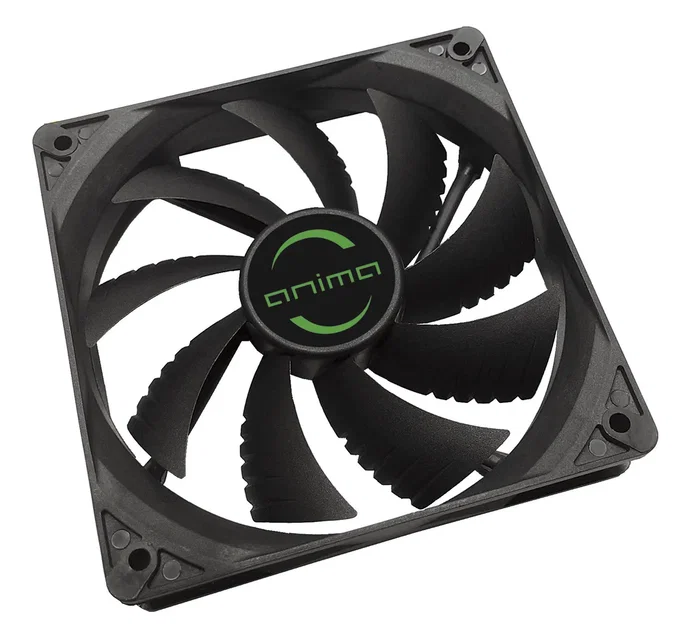 Tacens Anima AF12 - Ventilador PC 12 cm (120x120 mm), 9 Aspas, 48.12 CFM, 14 dB, Rodamientos Fluxus, 1.8W, Negro