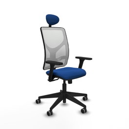 PIQUERAS Y CRESPO Silla de oficina Motilla Azul y Blanco