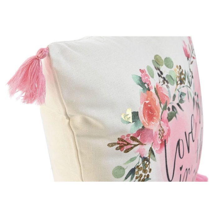 DKD Home Decor Cojín de Algodón Impreso Multicolor Pack de 2