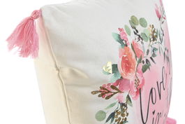 DKD Home Decor Surtido23 Cojín Romantico Multicolor 5 x 45 x 45 cm (2 Unidades) Poliéster