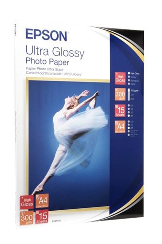 Epson Ultra Glossy Photo Paper A4, 15 hojas, 300 g/m² Epson Ultra Glossy Photo Paper A4, 15 hojas, 300 g/m²
