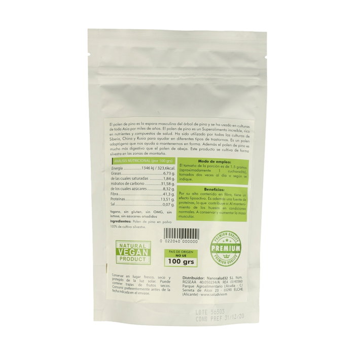 Salud Viva Polen de Pino Silvestre 100g