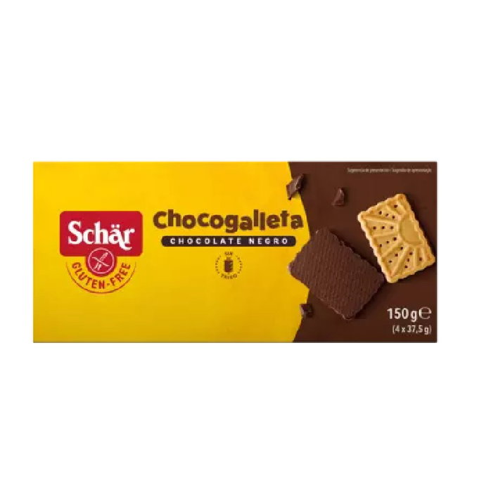 SCHAR Galletas Chocogalleta Chocolate Negro 150g SCHAR Galletas Chocogalleta Chocolate Negro 150g