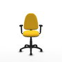 PIQUERAS Y CRESPO Silla de oficina Aýna Amarillo con Similpiel