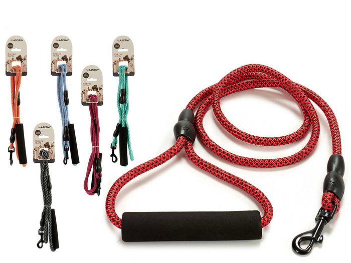 Mascow Correa para Mascota 1.2M - Colores Surtidos (Azul, Naranja, Negro, Rojo, Rosa, Verde) (Set de 24) Mascow Correa para Mascota 1.2M - Colores Surtidos (Azul, Naranja, Negro, Rojo, Rosa, Verde) (Set de 24)