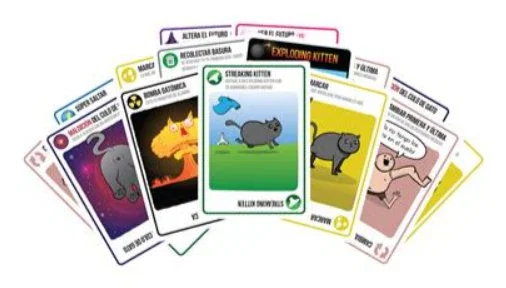 Asmodee Juego de Cartas Exploding Kittens Expansión Streaking Kittens EKIEK05ES - 15 Cartas, 2-10 Jugadores, Edad 7+, Español