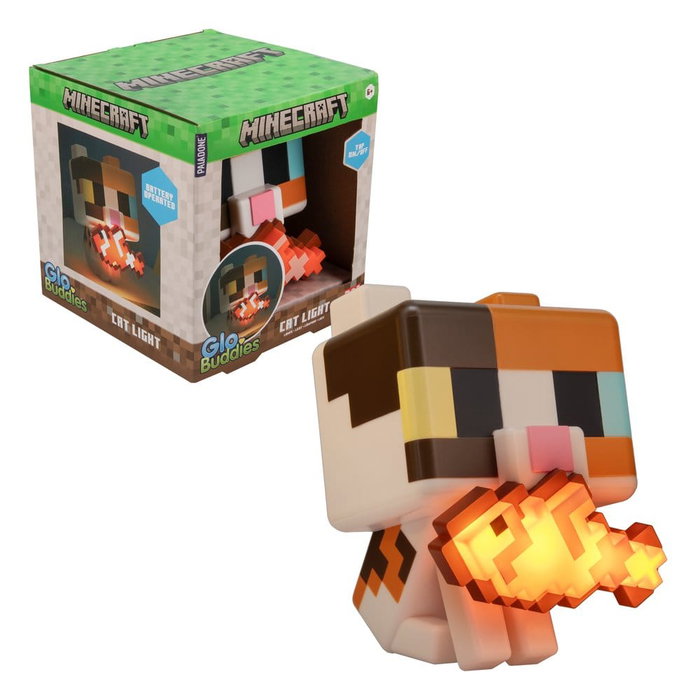 Paladone Products Minecraft Lámpara GloBuddies Cat 15 cm Paladone Products Minecraft Lámpara GloBuddies Cat 15 cm