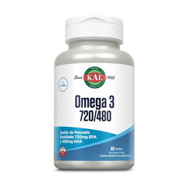 Kal Omega 3 720/480 60 Perlas EPA DHA Suplemento Pescado Salvaje