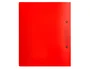 Liderpapel Carpeta de Anillas Mixtas Rojo Translucido DIN A4