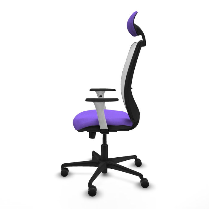 PIQUERAS Y CRESPO Silla de oficina Zulema con mecanismo Sincro, Lila y Blanco PIQUERAS Y CRESPO Silla de oficina Zulema con mecanismo Sincro, Lila y Blanco