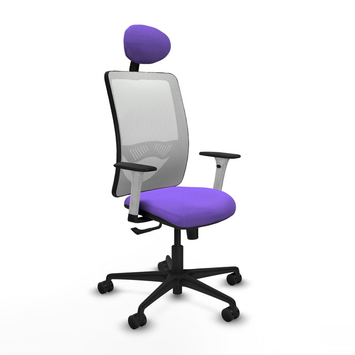 PIQUERAS Y CRESPO Silla de oficina Zulema con mecanismo Sincro, Lila y Blanco PIQUERAS Y CRESPO Silla de oficina Zulema con mecanismo Sincro, Lila y Blanco